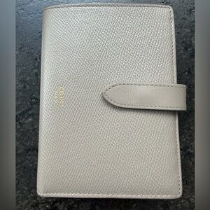 Celine Greige Leather Wallet
